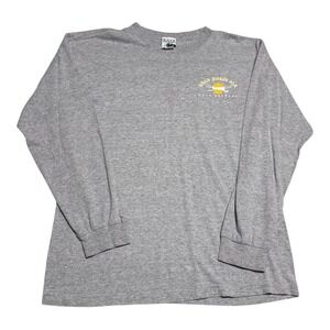 Moab Brewery‎ MOAB Utah Dead Horse Ale Gray Stained Long Sleeve Shirt Men's M